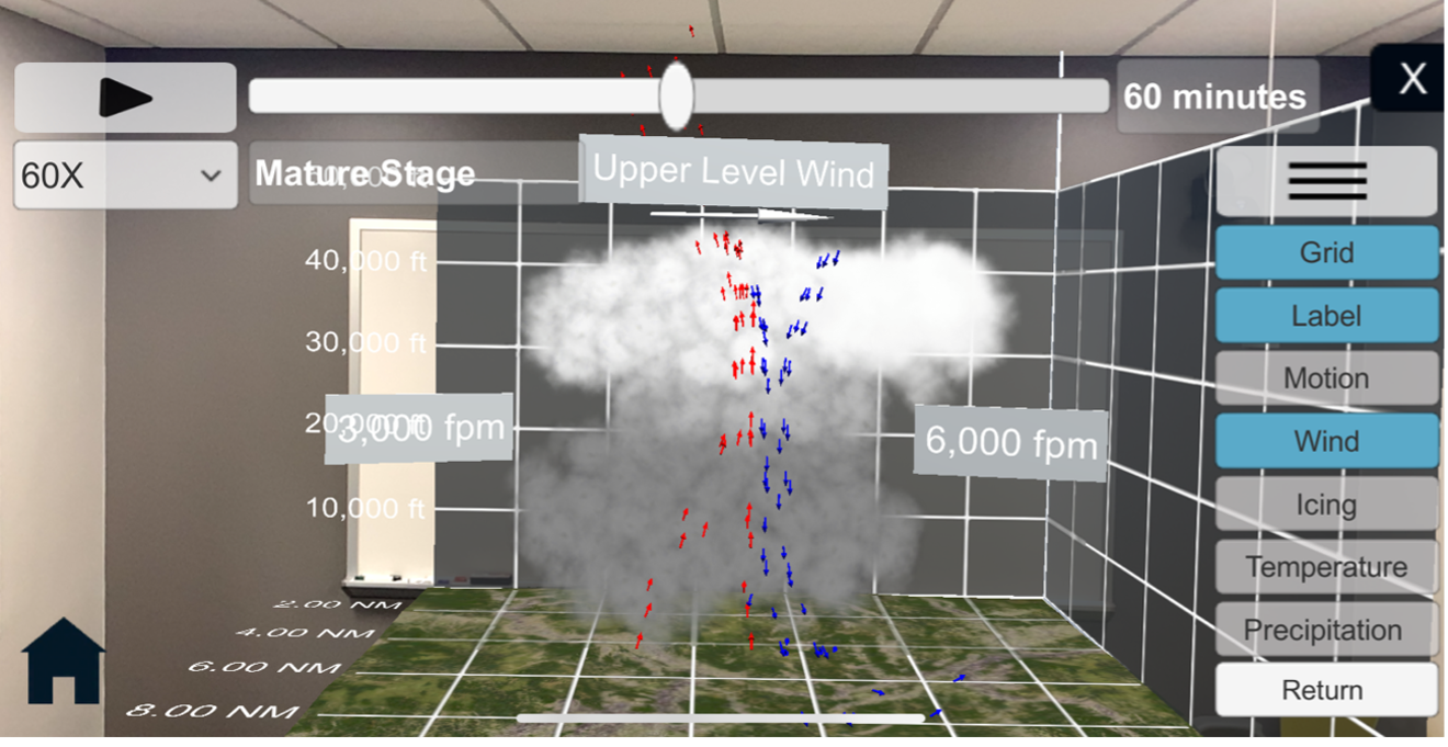 Thunderstorm cell lifecycle